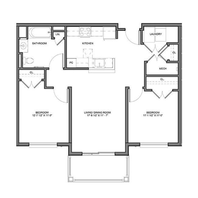 Floorplan - Apartments at Montgomery Crossing