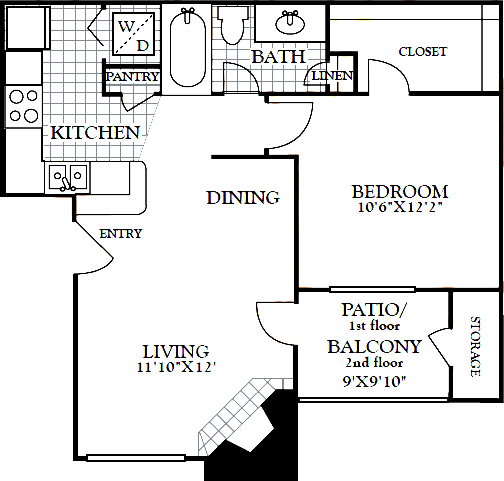 A1-1b-1ba-616sqft.png - Walnut Creek Apartments