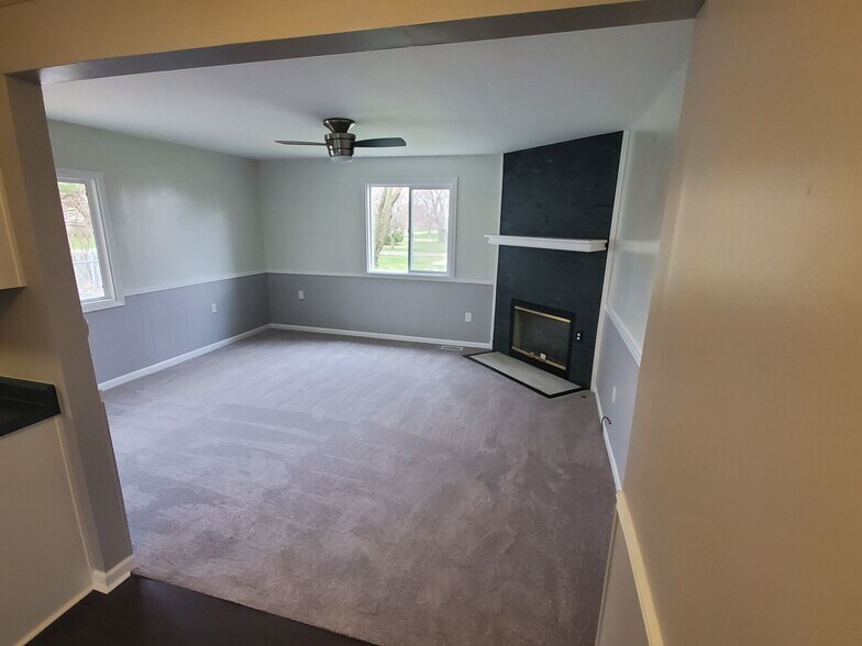 Natural gas fireplace - 1411 Parke Street