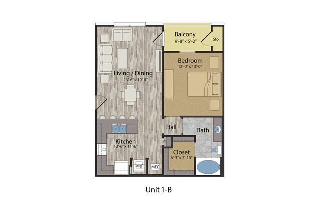 Floorplan - Uptown Flats