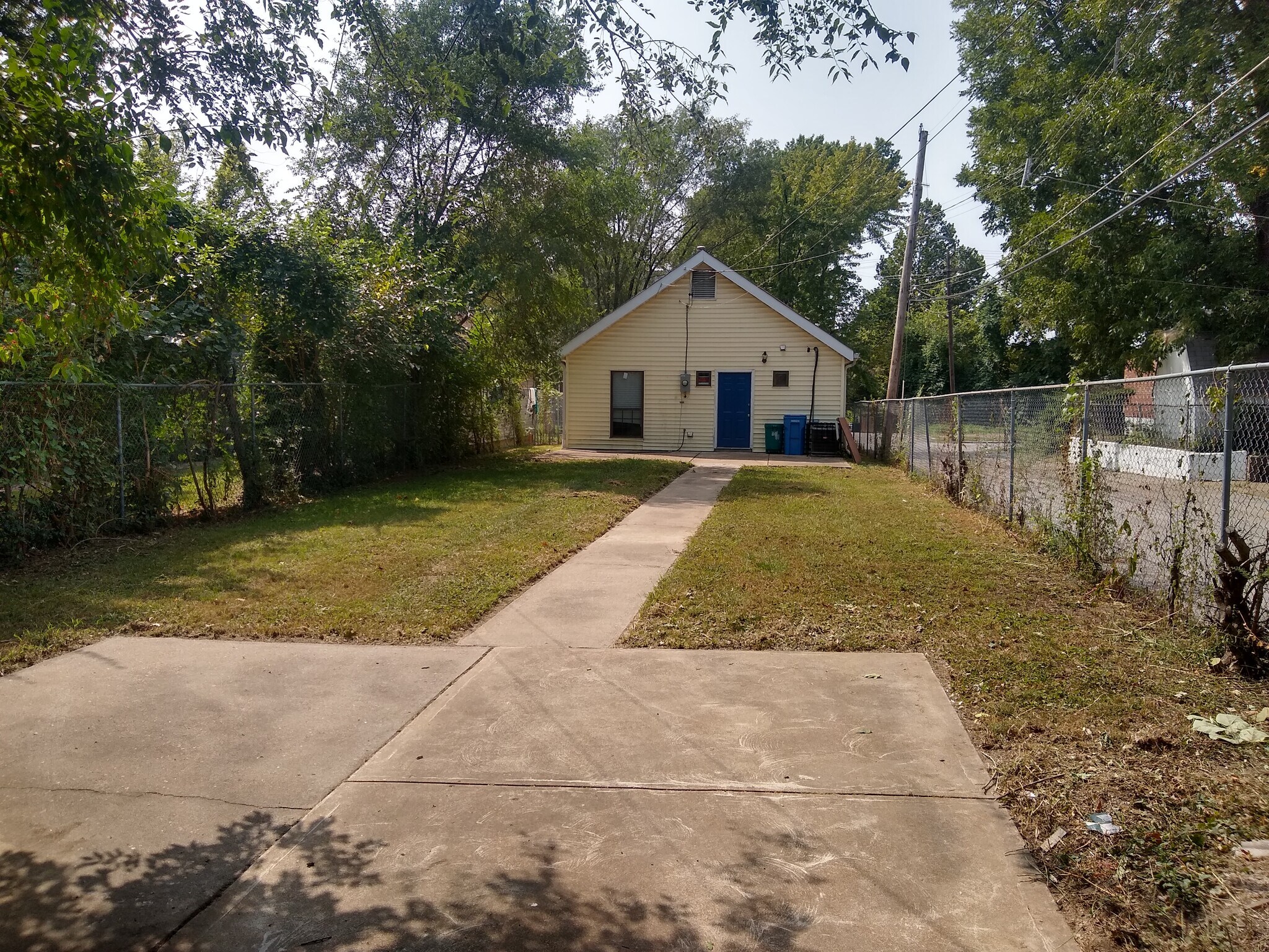 Back yard & back door - 5222 N 20th St