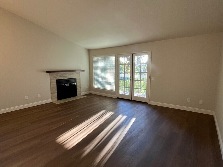 Custom fireplace surround. - 16274 Avenida Venusto