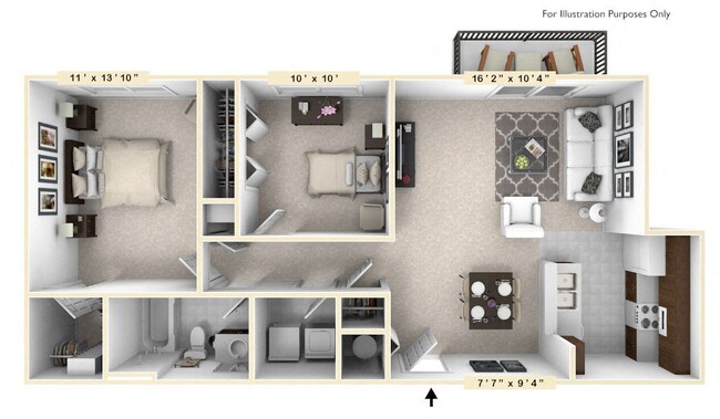 Floorplan - Enclave Apartments