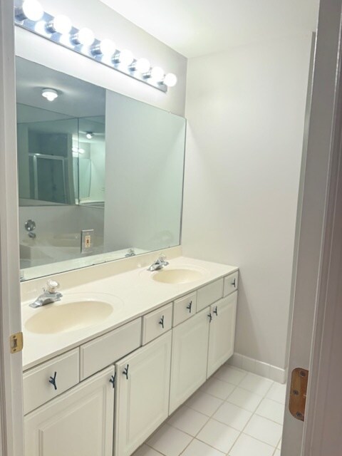 Master Bath double sink and shower - 3 Paula Way