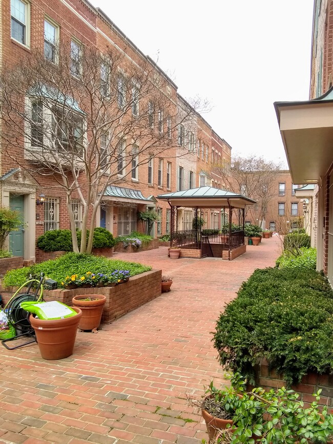 View of Courtyard from Apartment Entrance - 1672 Euclid St NW