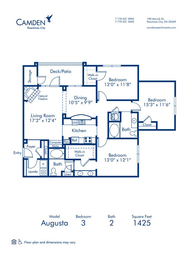 Floorplan - Camden Peachtree City