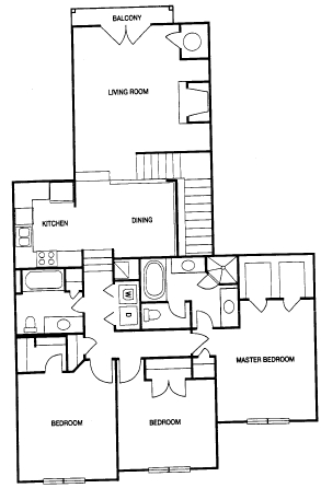 3BR/2BA - River West Condominiums
