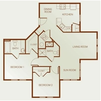 2BR/1.5BA - Parkview at Coventry Station