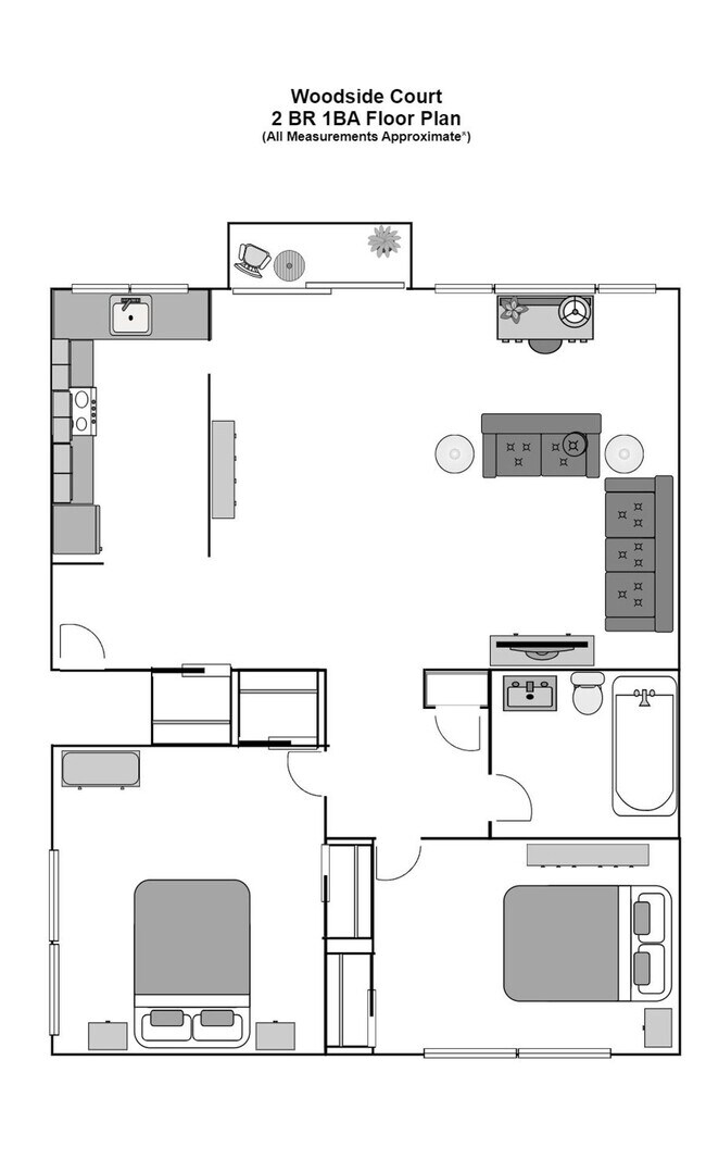 Floorplan - Woodside Court Apartments