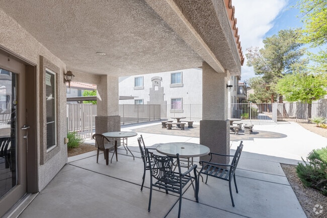 Outdoor Patio - El Paseo Senior Apartments