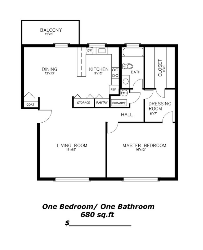 1 bedroom - Buford Heights Apartments