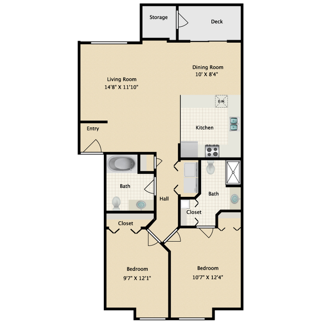 Floorplan - 8Hundred West Apartments