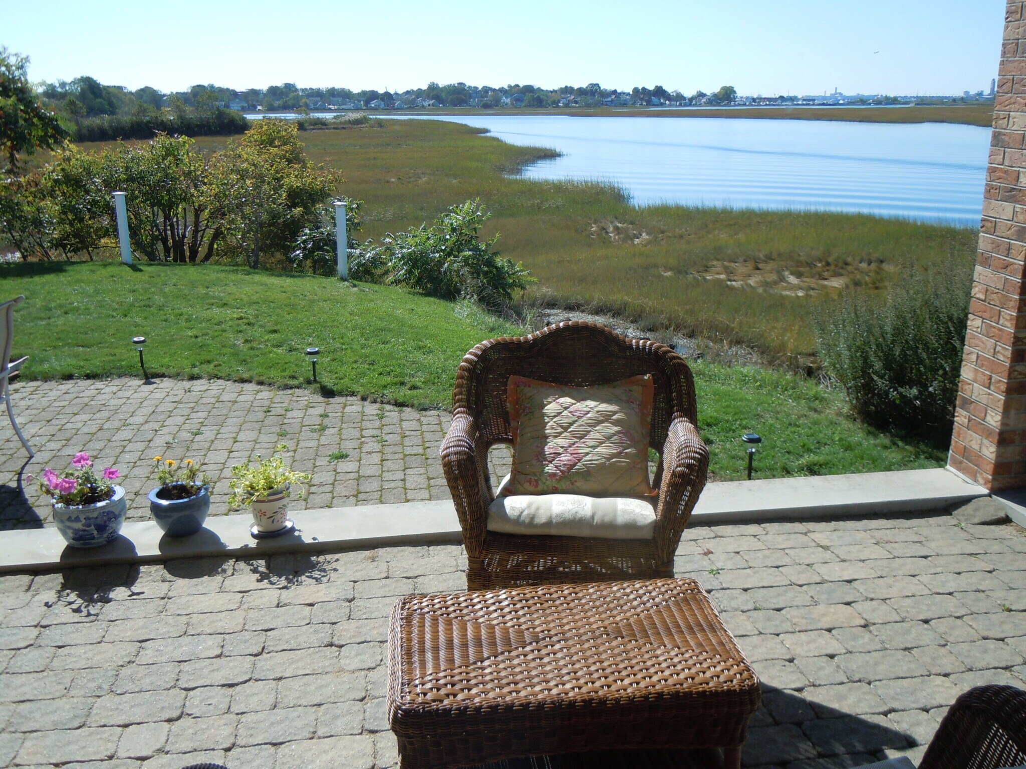 marsh and inlet from patio upper level - 103 Summer St