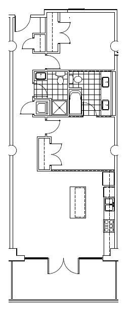 2BR/2BA - Chesapeake Lofts