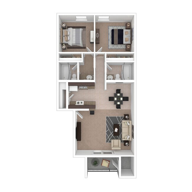 2 Bedroom/2 Bath - Luna Bear Sunset Terrace