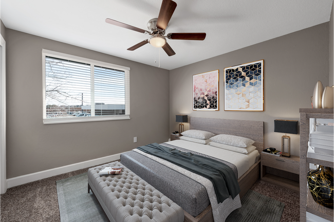 Large one bedroom with a ceiling fan - SouthGlenn Place