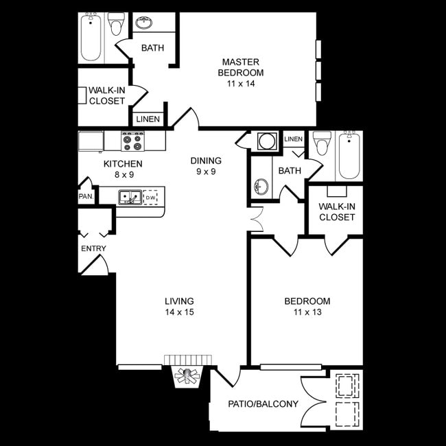 2 BED 2 BATH - Winding Creek