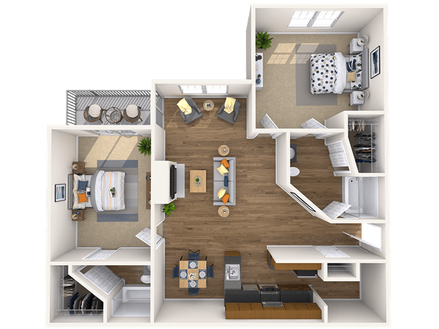 Floorplan - Abbotts Run Apartment Homes