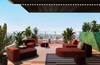 Rooftop cabanas and sky deck - The Fay