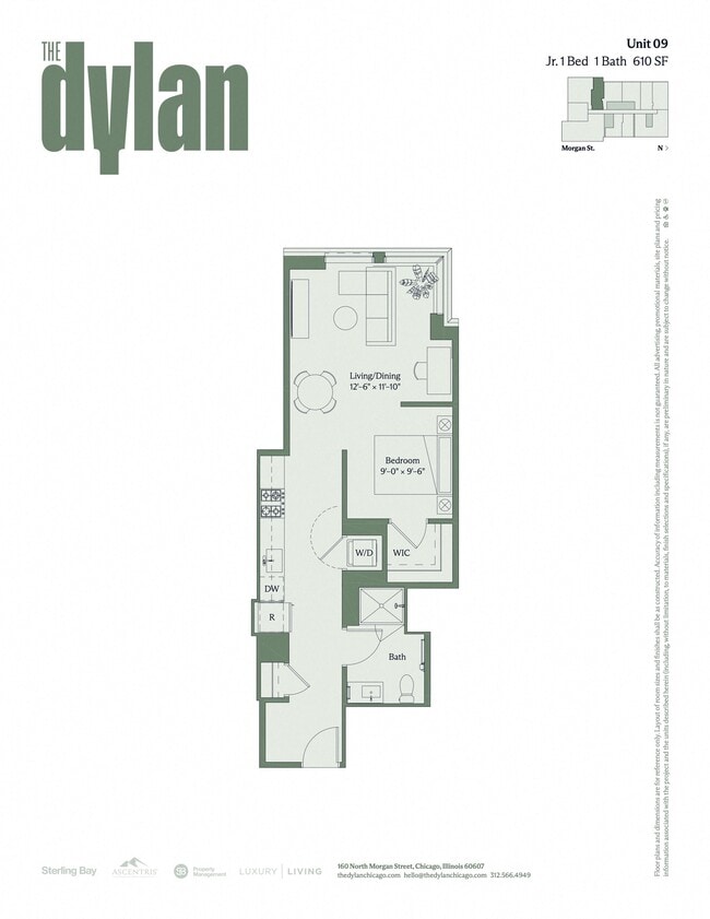 Floorplan - The Dylan Chicago