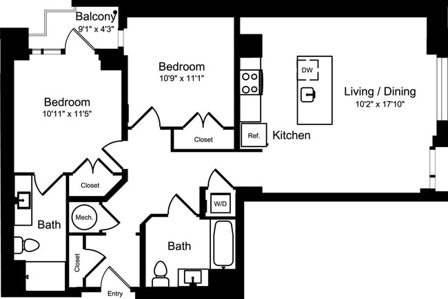 Floorplan - 455 Eye Street