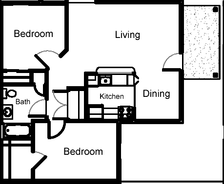 2BR/1BA - Geneva Greens Apartments