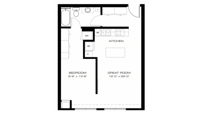 Floorplan - East River Apartments