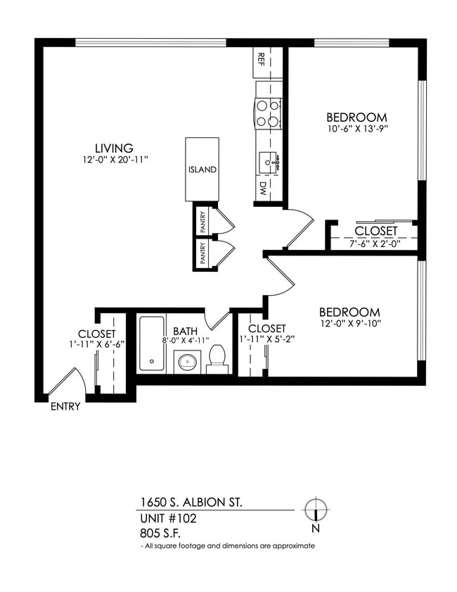 Floorplan - 1650 S Albion