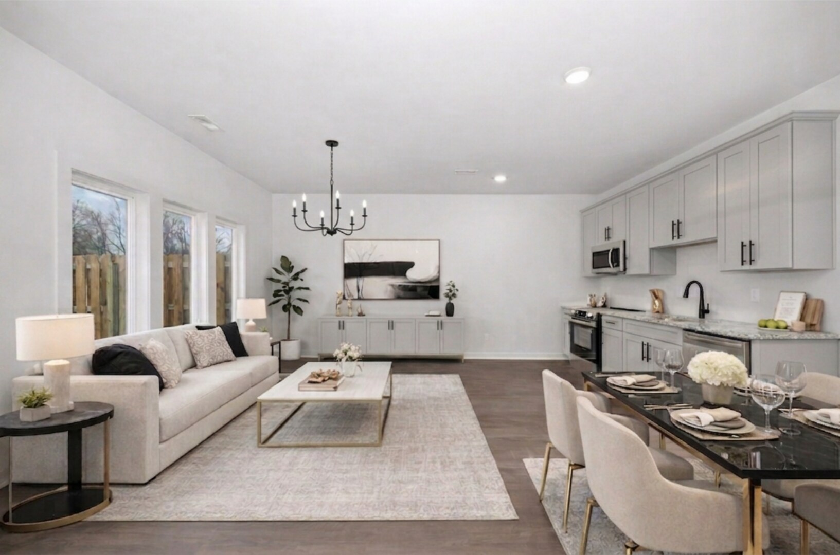 Designed for connection. An airy, open-concept space perfect for hosting dinner parties or unwinding - 2512 Freeman Rd SW