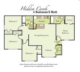 4BR/2BA - Hidden Creek Villas