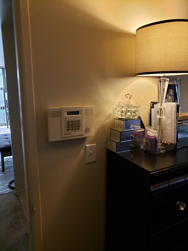 alarm system in master bedroom - 2605 S Indiana Ave