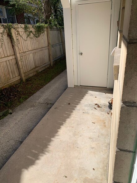 Rear sitting area, specific to your apartment - 774 Acosta St