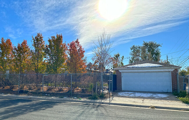 North Facing Driveway and Garage - 3871 Harrison St