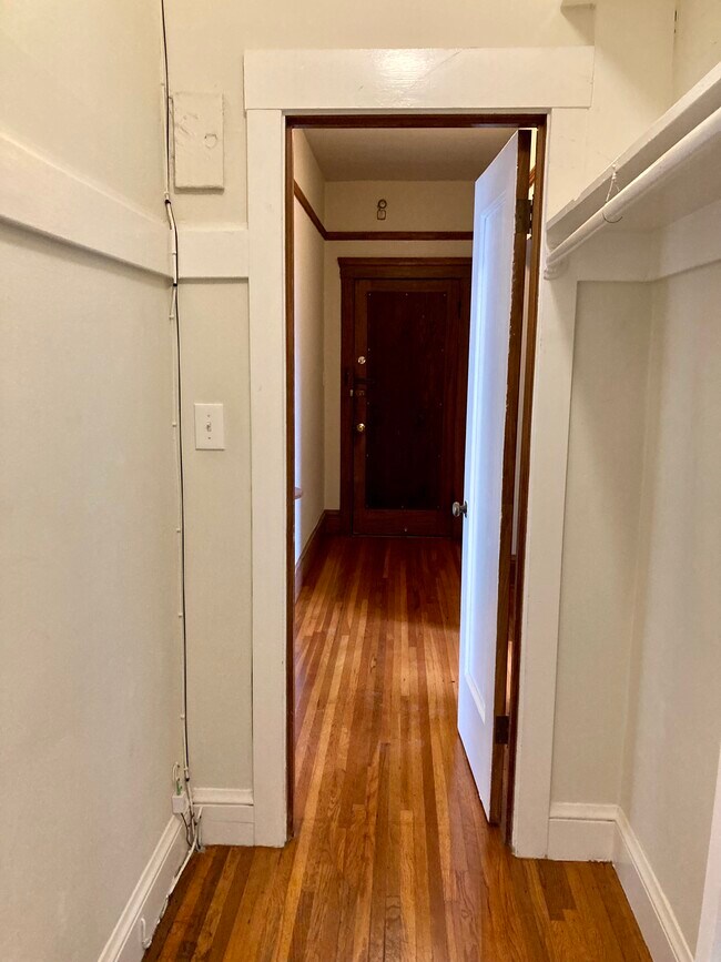 walk in closet looking towards hall way/front door - 1240 7th Ave