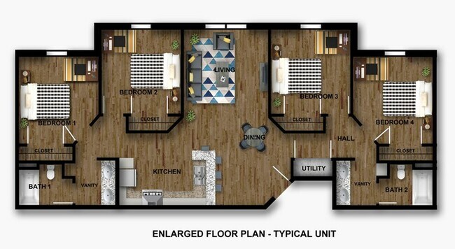 Explore this spacious apartment designed for family comfort and modern living. - Scene at Sandhill