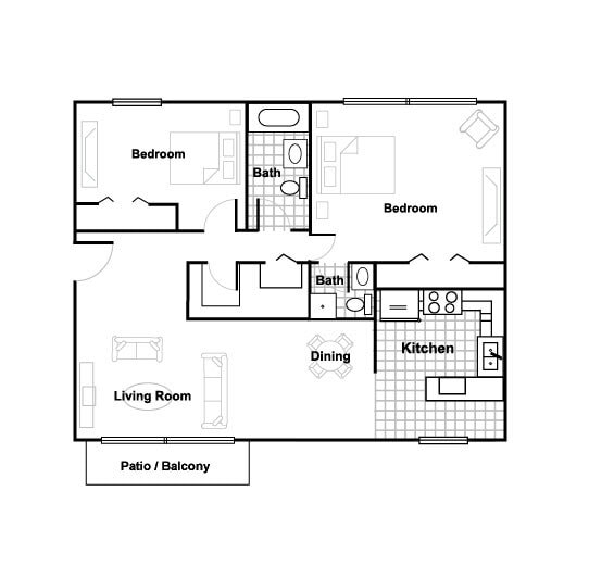 Floorplan - Kashmir Apartments