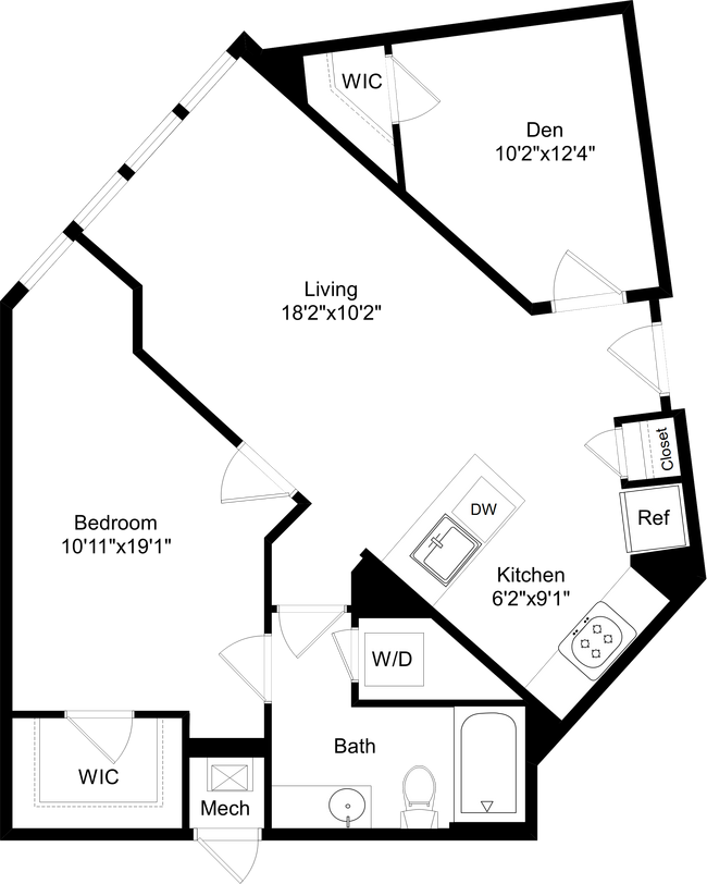 Floorplan - The Swift at Petworth Metro