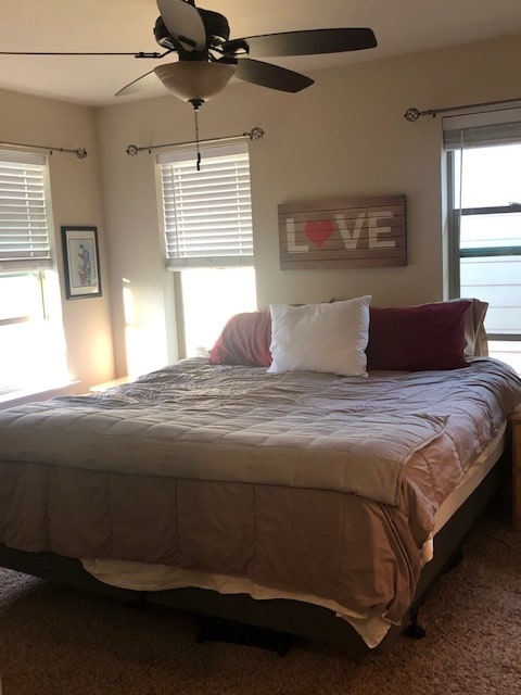 Master suite shown with king size bed. - 1220 W Bismark Ave