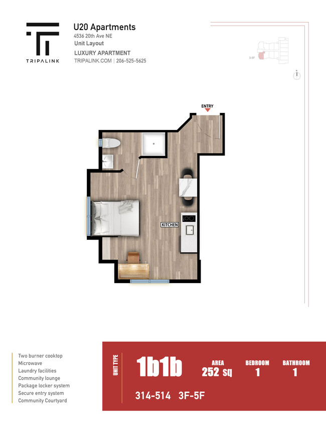 Floorplan - U20 Apartments