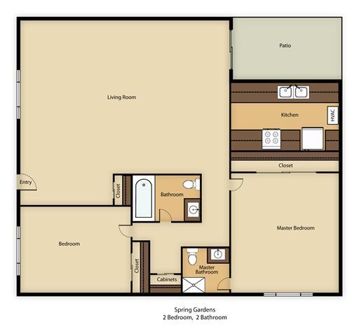 Floorplan - Chateau Spring Gardens Apartments