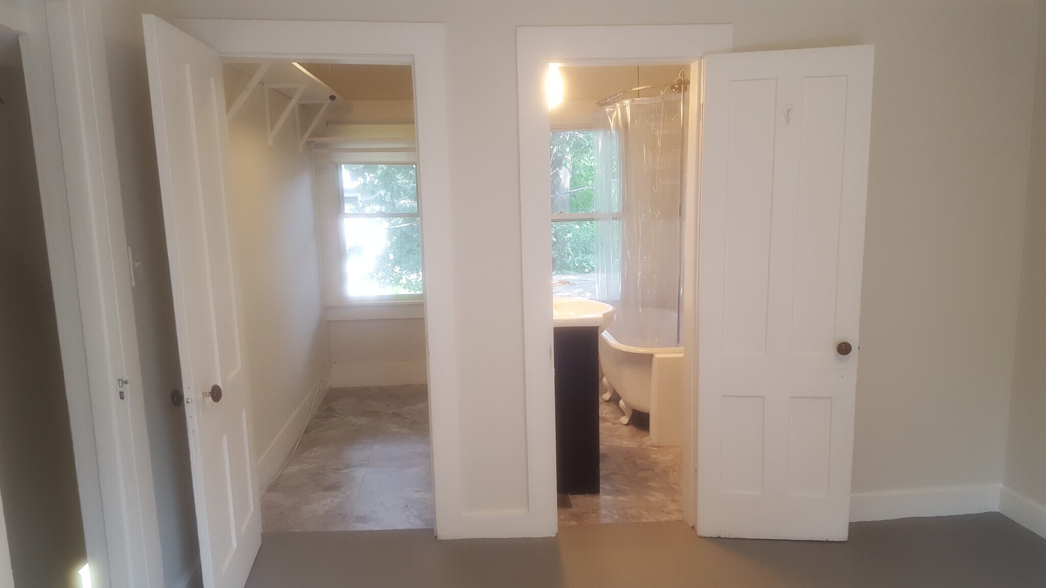 Bathroom and Walk on closet from Bedroom One - 70 N Whitney St