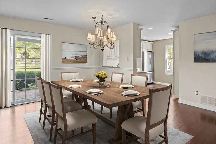 Dining Room Staged - 51 Portsmouth Ct