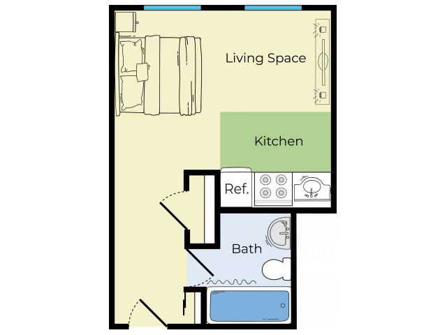 Studio Floorplan - IMPERIAL GARDENS