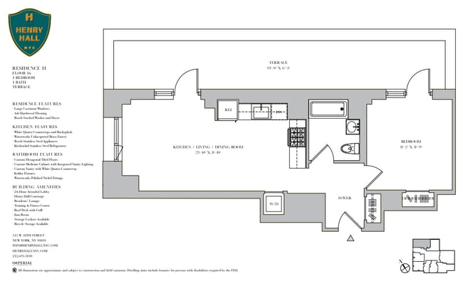 Floorplan - Henry Hall