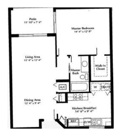 1BR/1BA - Lakeside Condominiums