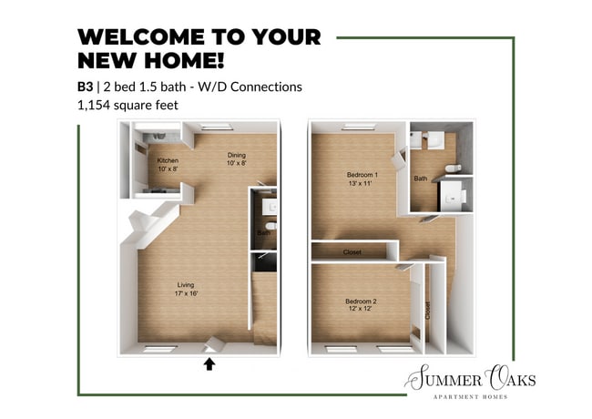 B3 Floor Plan - Summer Oaks