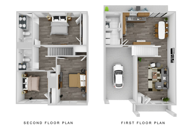 Clement Floor Plan - The Townes at Fountain Park