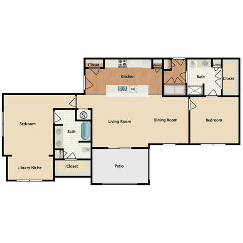 Floorplan - Prairie Creek Apartments & Townhomes