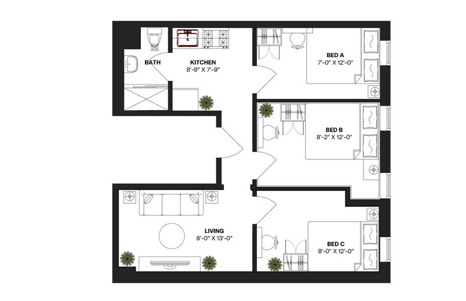 Building Photo - Room in Shared 3 bed/1 bath home