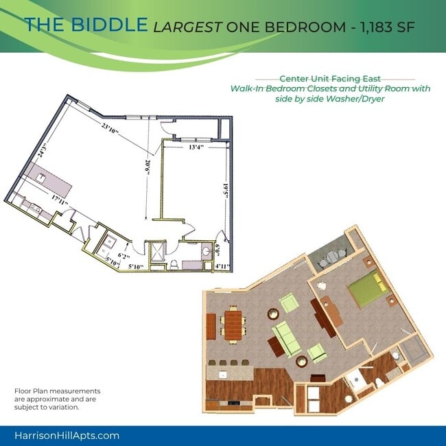 Floorplan - Harrison Hill Apartments